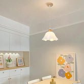 Curved Umbrella Dining Room White Pendant Light - Clowas