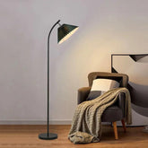 Pleated Arch Floor Lamp in Living Room