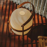 Portable White Lantern with Rounded Design - Clowas