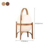 Portable White Lantern with Rounded Design - Clowas