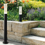 LED Bollard Lights Outdoor Solar Cylindrical