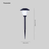 Outdoor Glass Bollard Pole Light for Lawn