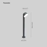 Black Cone Bollard Spike Lights