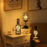 Small Black LED Iron Table Lamp