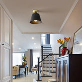 Vintage Black Metal Ceiling Lights for Living Room