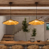 Petal-Shaped Wooden Pendant Light - Clowas