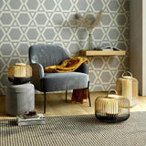 Woven Bamboo Birdcage Lantern Light for Outdoor