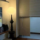 Black Retro Roman Column Floor Lamp