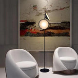 Metal Floor Lamp with Nordic Round Design