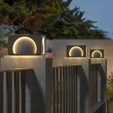 Semicircle Rectangle Led Outdoor Pillar Lights - Clowas