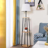 Modern Floor Lighting with Shelve for Living Room
