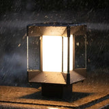 Square Solar Outdoor Pillar Lights - Clowas