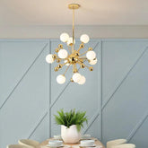 Star Radiation Modern Gold Chandelier - Clowas