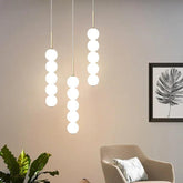 String of Pearls White Modern Pendant Light - Clowas