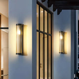 Striped Column Glass Outdoor Wall Lights - Clowas