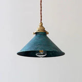 Textured Glass Lampshade Vintage Pendant Light - Clowas