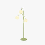 Three-Head White Flower Green Floor Lamp - Clowas