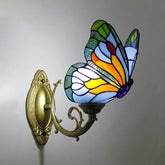 Tiffany Wall Sconce Butterfly Glass - Clowas