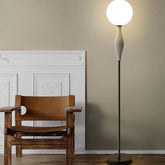 Nordic Glass LED The Range Black Floor Lamp