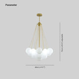 Large Pendant Glass Light with Nordic Bubble Design