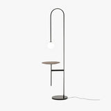 Minimalist Coffee Table Black Glass Floor Lamp