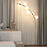 LED Gold Contemporary Floor Lamp for Living Room