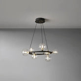 Golden Circle Modern Glass Sphere Pendant Light - Clowas