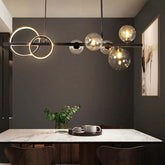 Glass Globe Light Pendant for Simple Dining Room