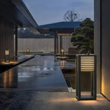 Venetian Blinds Cuboid Outdoor Floor Lamps - Clowas