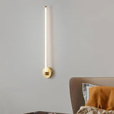 Vertical Lines Led Brass Wall Lights - Clowas