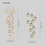 Vertical Water Drops Glass Chandelier - Clowas