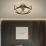 Wave Invisible Bedroom Ceiling Fan With Light - Clowas