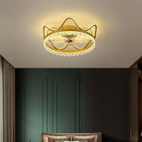 Wave Invisible Bedroom Ceiling Fan With Light - Clowas