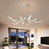 Wave-Shaped Lamp Arm Modern Pendant Light - Clowas