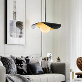 Wavy Black Lampshade Living Room Pendant Light - Clowas