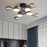 Nordic Glass Hanging Ceiling Lights for Living Room