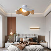 Ceiling Lights Bedroom Modern Eye Protection Lotus Wood