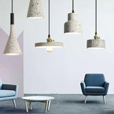 Modern Terrazzo Round Pendant Lights For Living Room