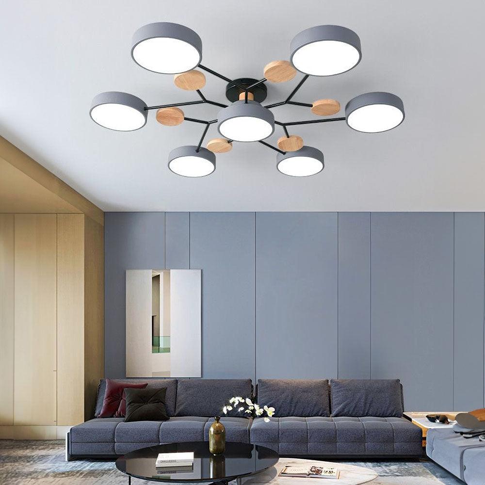 Multi Light Macaron Ceiling Light for Living Room