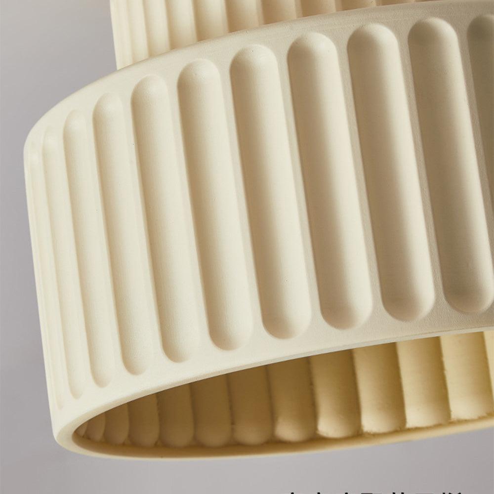 Modern White Wrinkled E27 Ceiling Light
