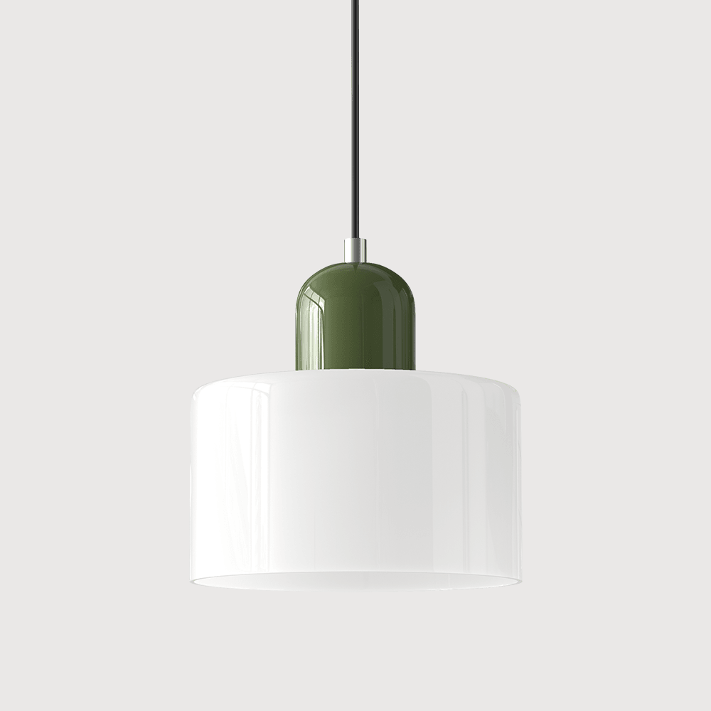 Cream Style Round Glass Light Fitting Pendant