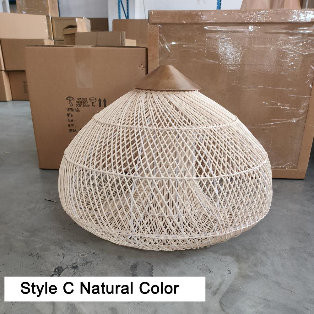 Wabi-Sabi Hollow Rattan Vintage Pendant Lights