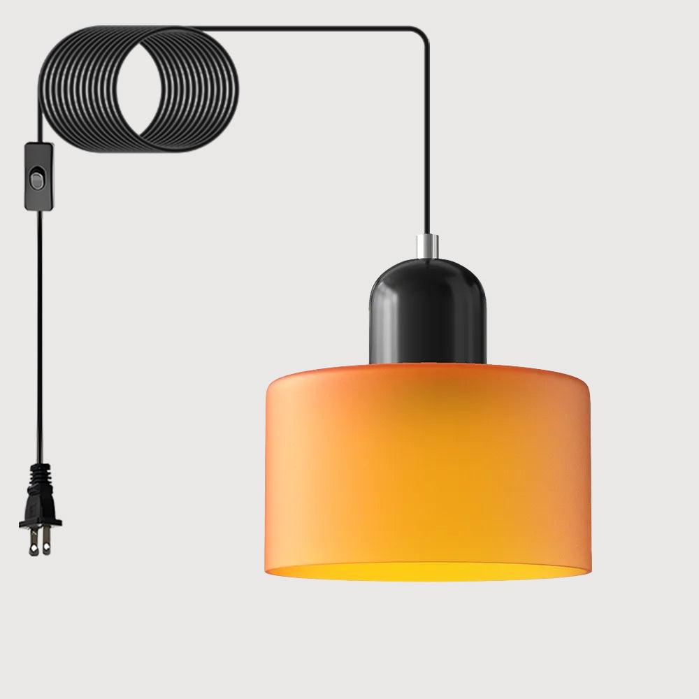 Cream Style Round Glass Light Fitting Pendant