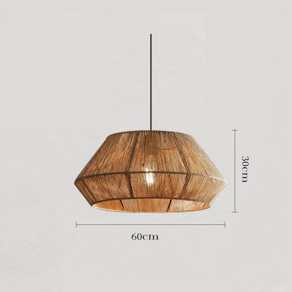 Wabi Sabi Rattan Pendant Ceiling Light for Dining Room