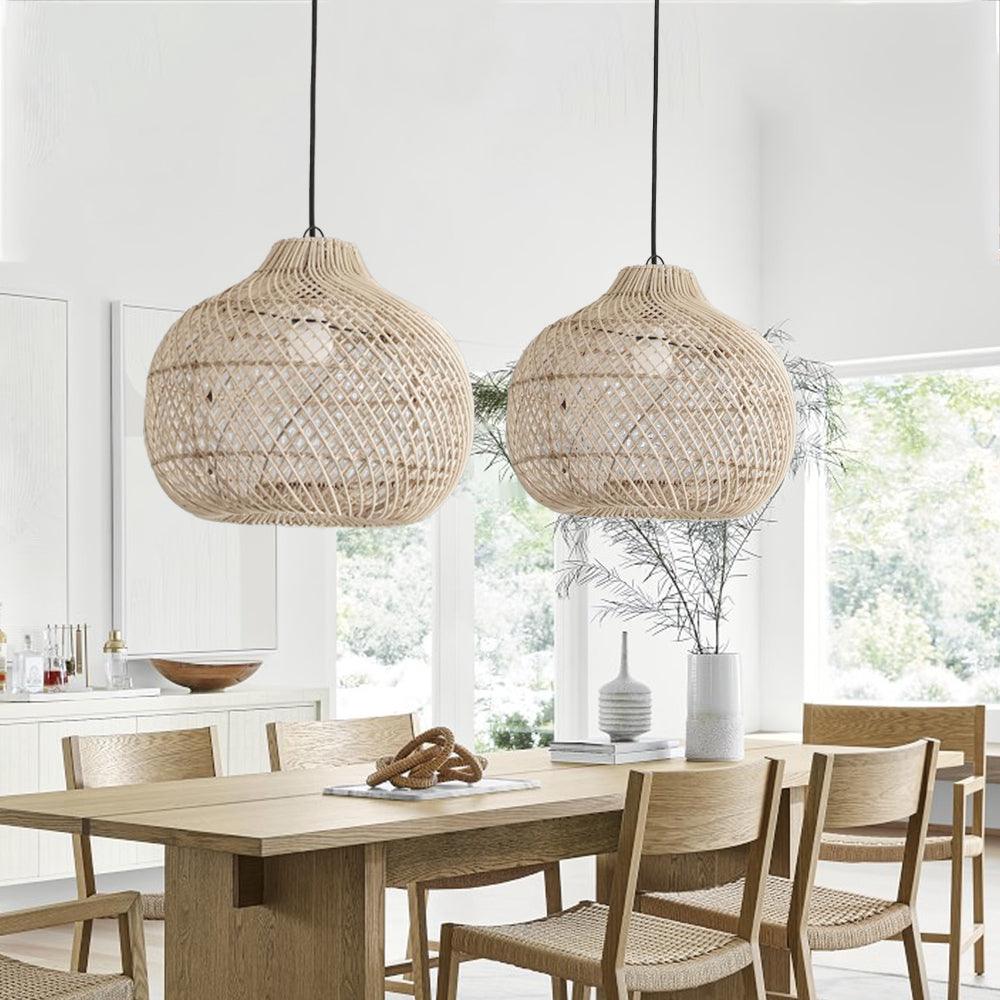 Chinese Rattan Pendant Lighting for Dining Room