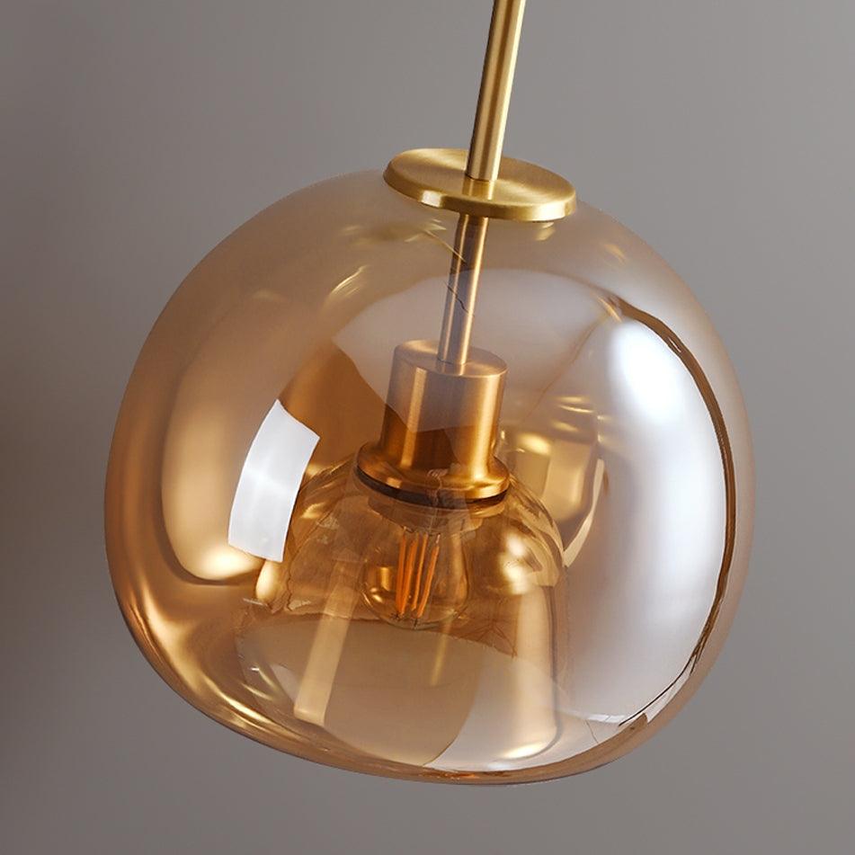 Nordic Glass Semi Flush Mount Ceiling Light for Hallway