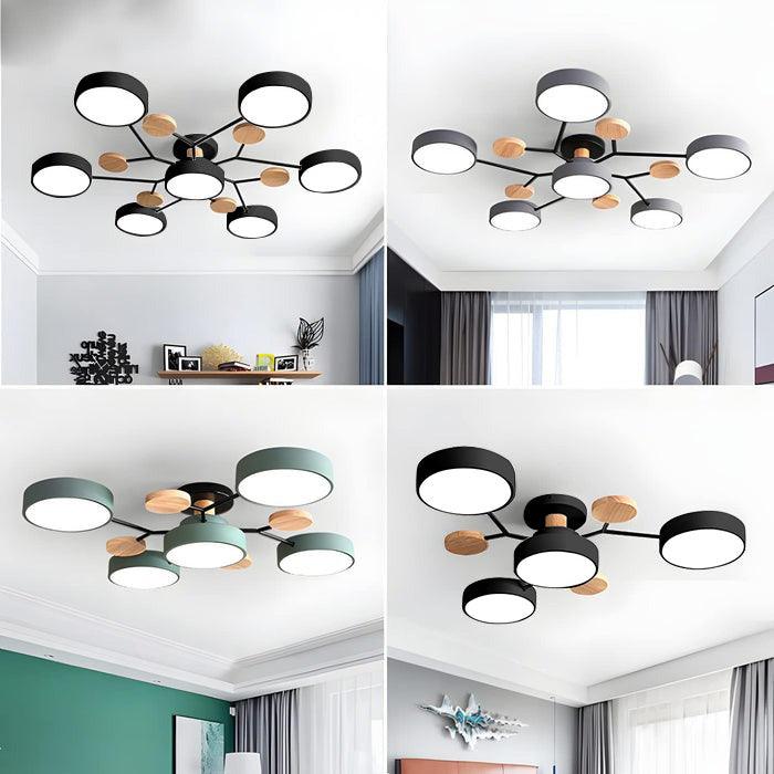 Multi Light Macaron Ceiling Light for Living Room