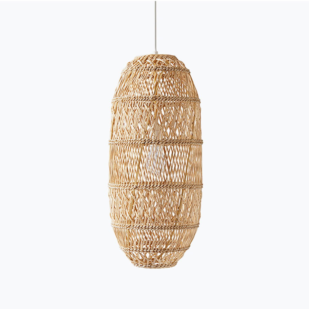 Boho Dining Room Rattan Pendant Light