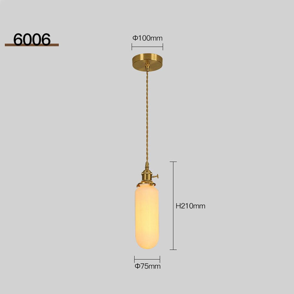 Vintage Brass Pendant Lights for Bedroom