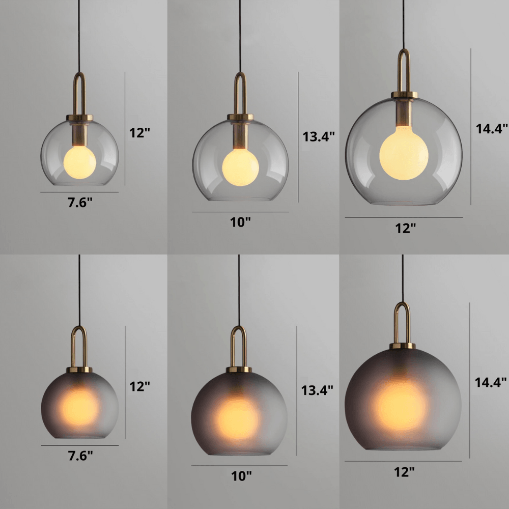 Nordic Global Clear Glass Pendant Light Fixture